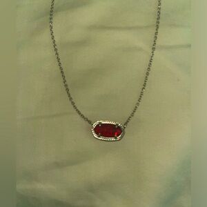 KENDRA SCOTT -gold -RUBY - necklace. Gently used